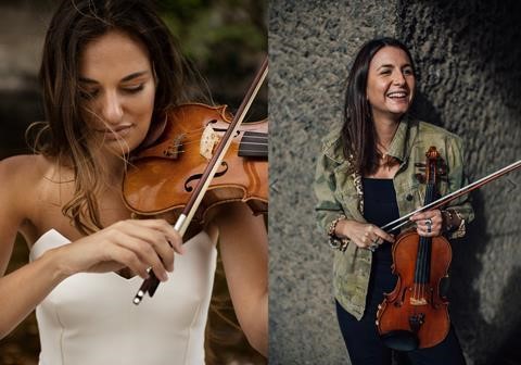 Rachel Cooper with Nicola Bennedetti who also won an award at this event